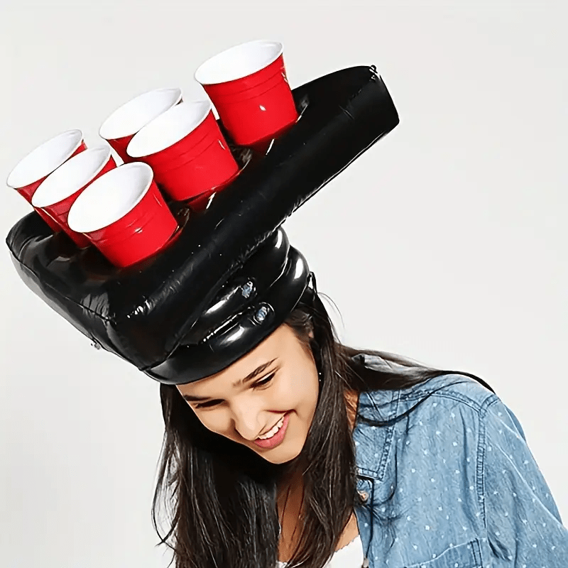Party Games Crazy - Opblaasbare Driehoekshoed voor Ping Pong Toss