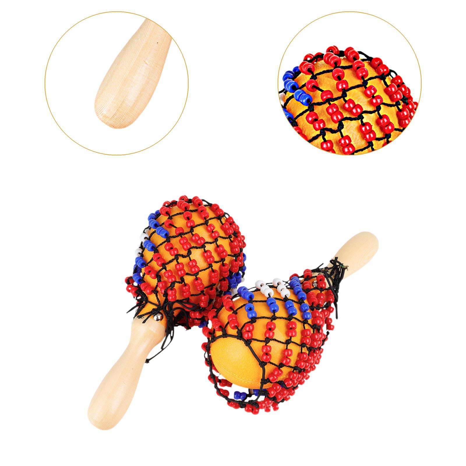 Party Games Easy Kids - 2x Houten Maracas Handpercussie Party Spel