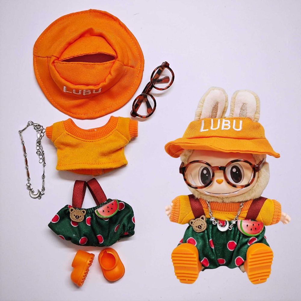 Party Games 15 In 1 - 15/17 Cm Labubu Pop Kleding Mini