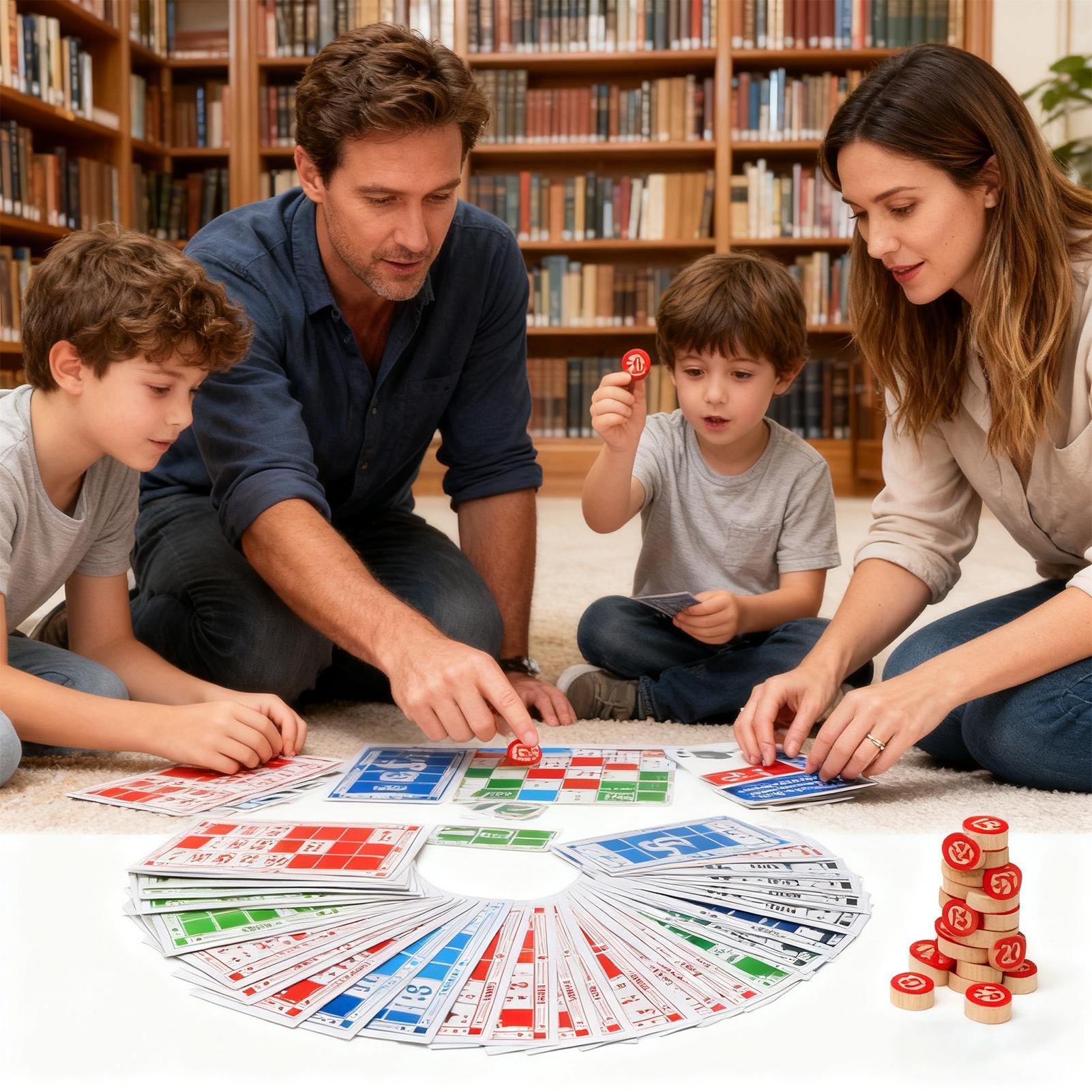 Party Games For Large Groups - Bingo Set Grappig Vintage Houten Speelgoed