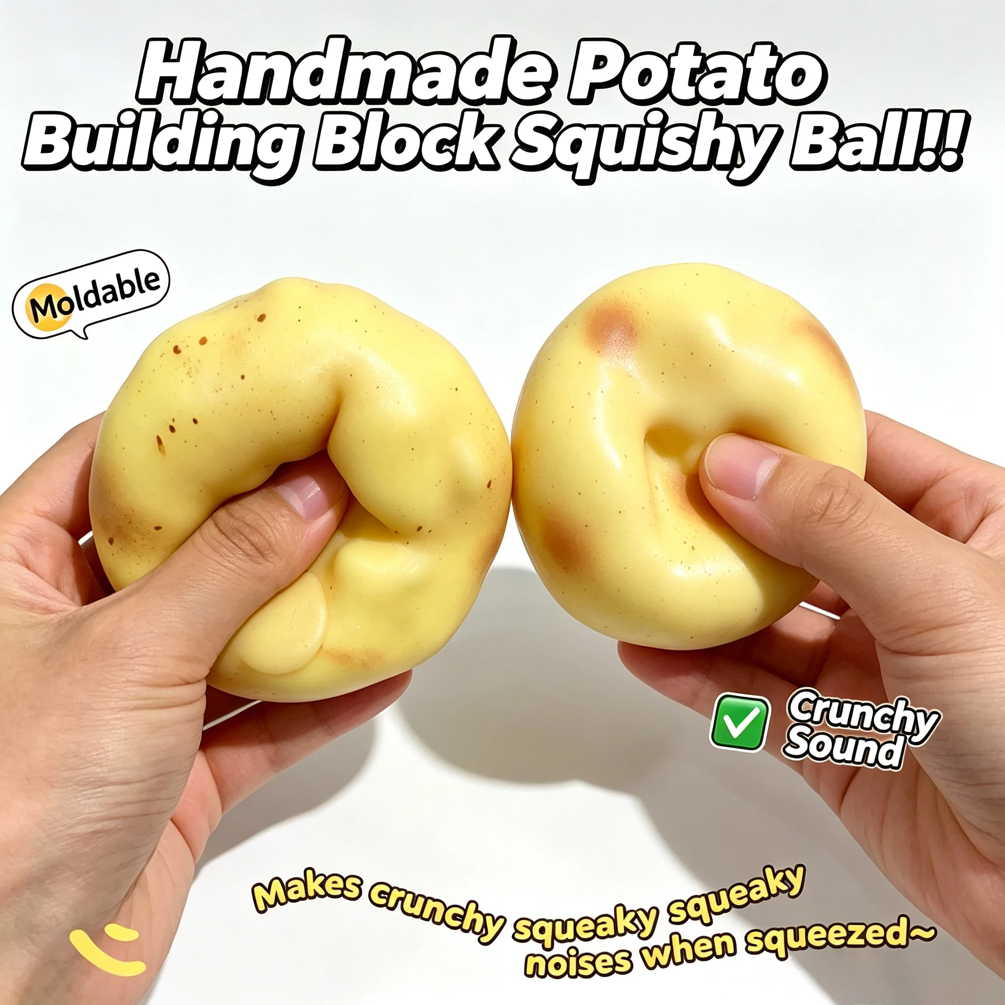 Party Games For Adults - Knapperige Aardappel Squishy Stressbal ASMR Fidget