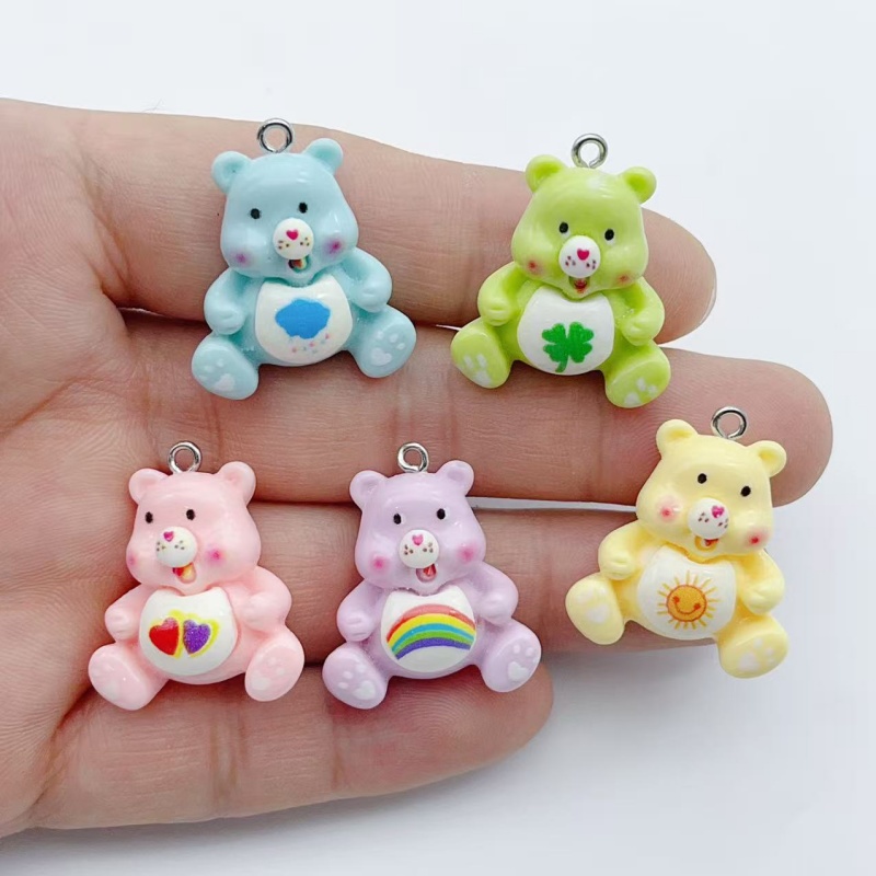 Party Games Crazy - 10 stuks cartoon dierenbedelhangers voor het
