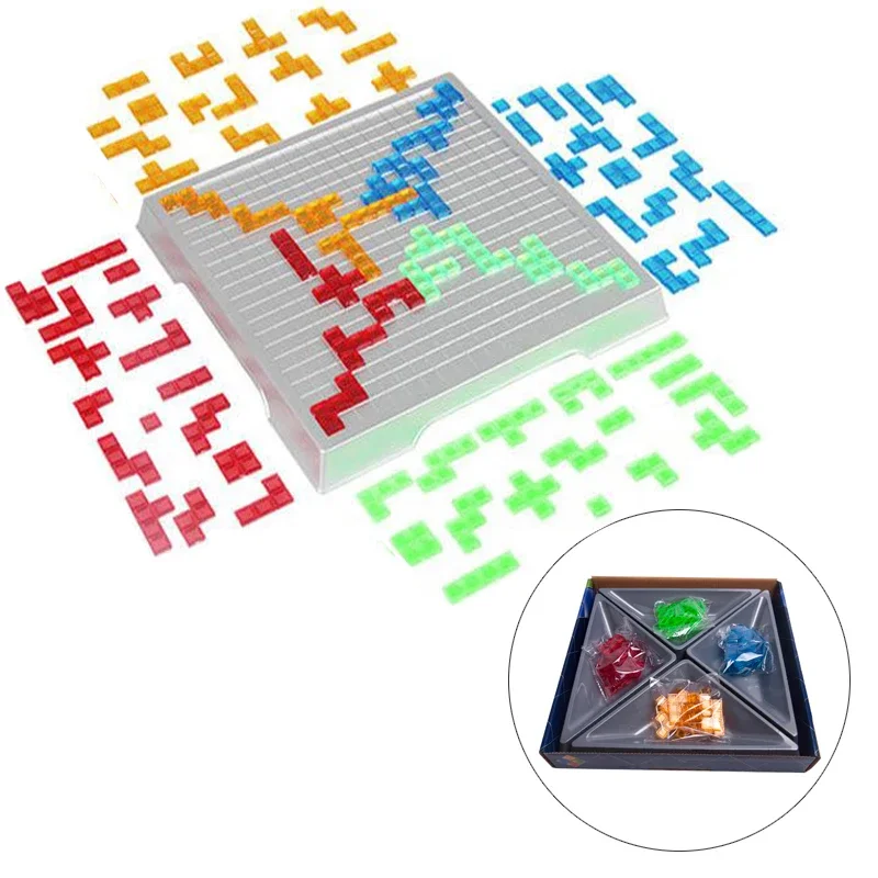Party Games Easy Kids - Strategiebordspel voor kinderen, educatief speelgoed, vierkantenspel,