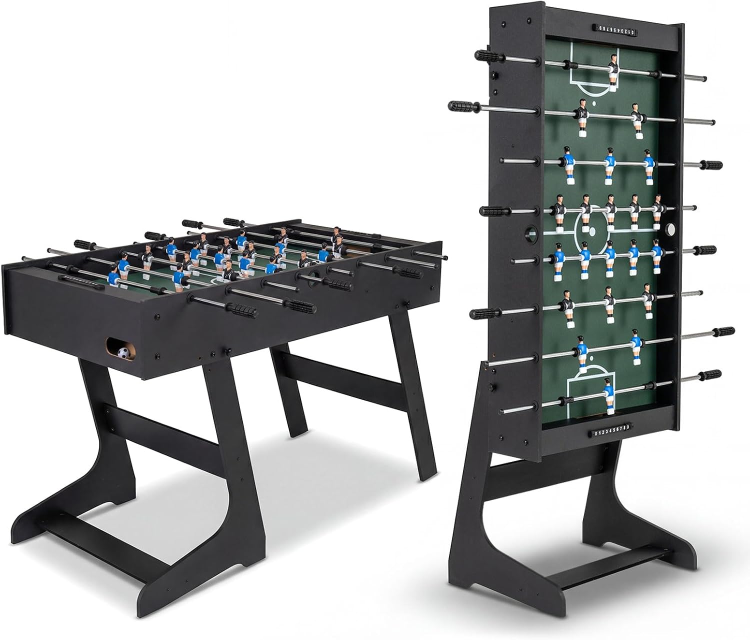 Party Games Adults Indoor - Vouwbare voetbaltafel, volformaat competitie-speltafelset, draagbaar tafelvoetbalspelbord