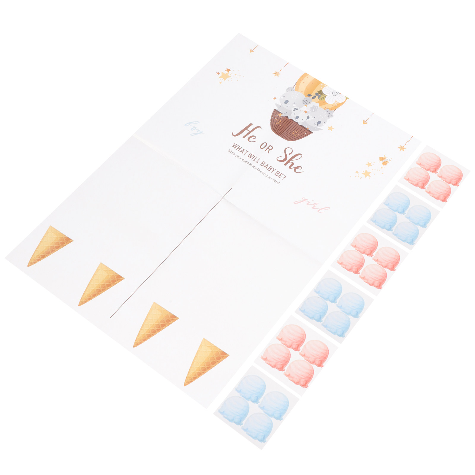 1Set Gender Reveal Game Card P - Party Games Gender Reveal recensie en prijs