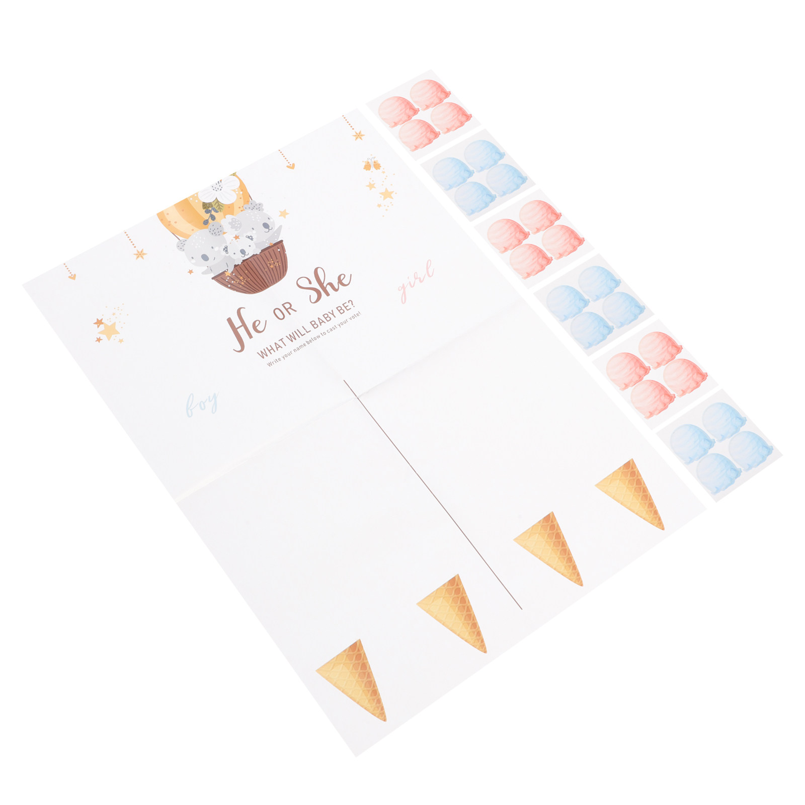 1Set Gender Reveal Game Card P - Party Games Gender Reveal recensie en prijs