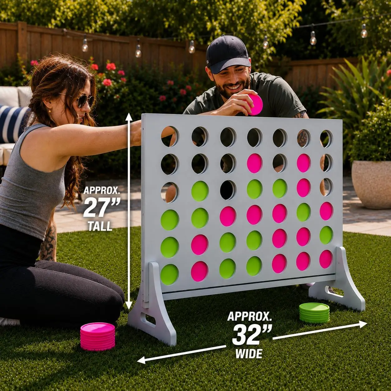 Gigantisch Vier-op-een-Rij Spe - Party Games Adults Indoor recensie en prijs