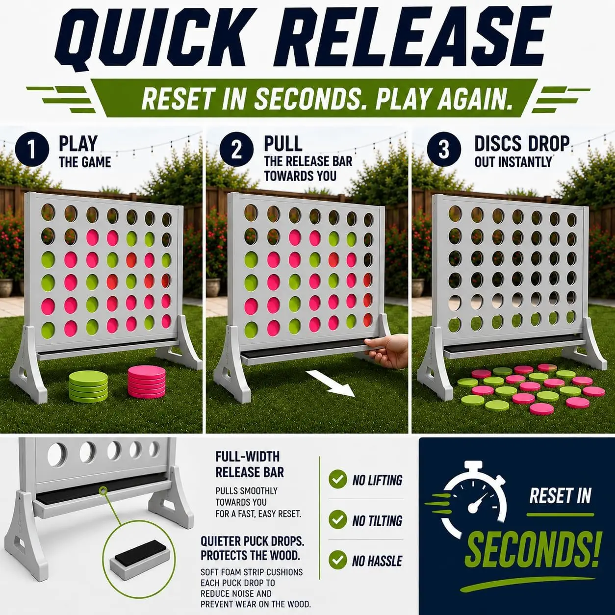 Gigantisch Vier-op-een-Rij Spe - Party Games Adults Indoor recensie en prijs