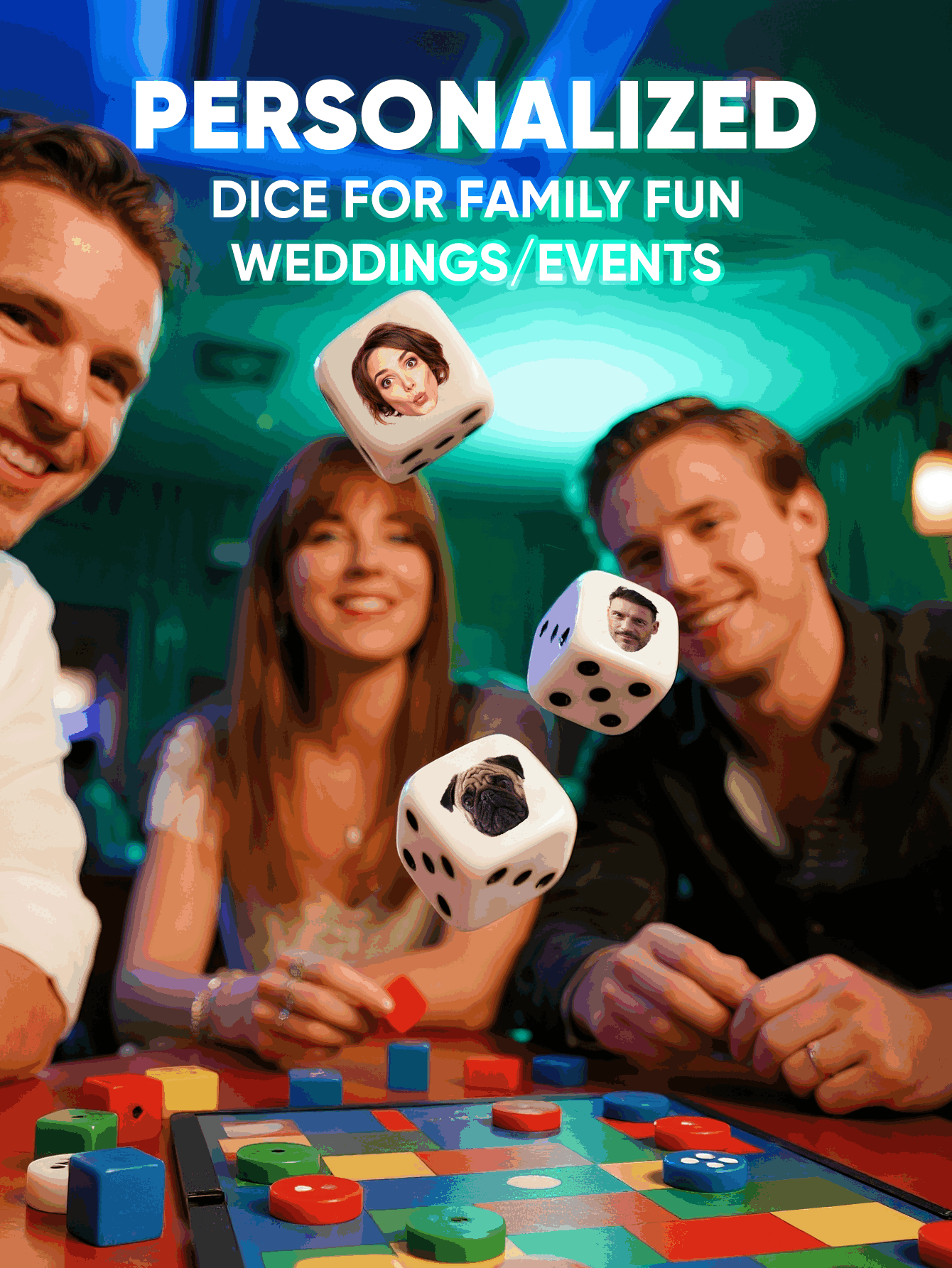 Aangepaste gezichtsdobbelstene - Party Games For Adults recensie en prijs