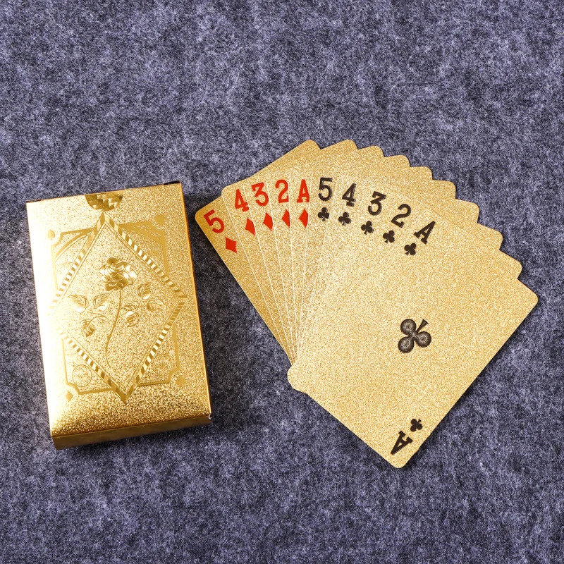 Gouden Folie Gepregeerde Rozen - Party Games Using Cards recensie en prijs