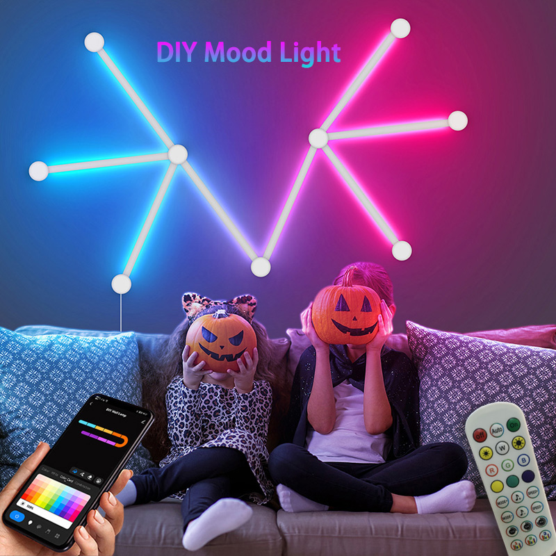Slimme RGB-wandlamp, Bluetooth - Party Games Switch recensie en prijs