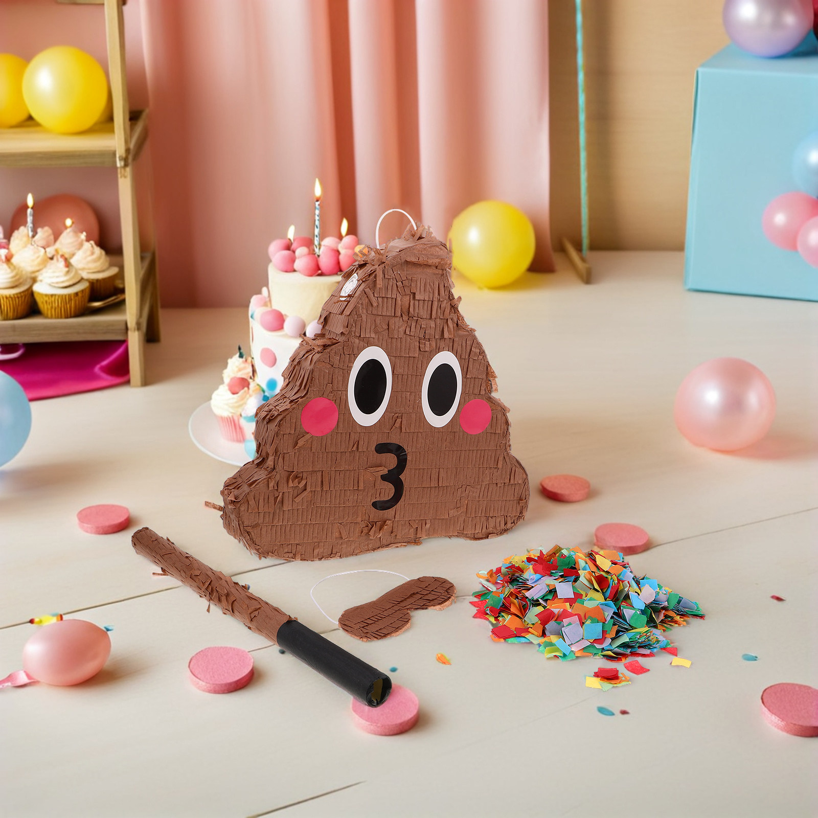 1 set poep-thema piñata voor k - Party Games Easy Kids recensie en prijs