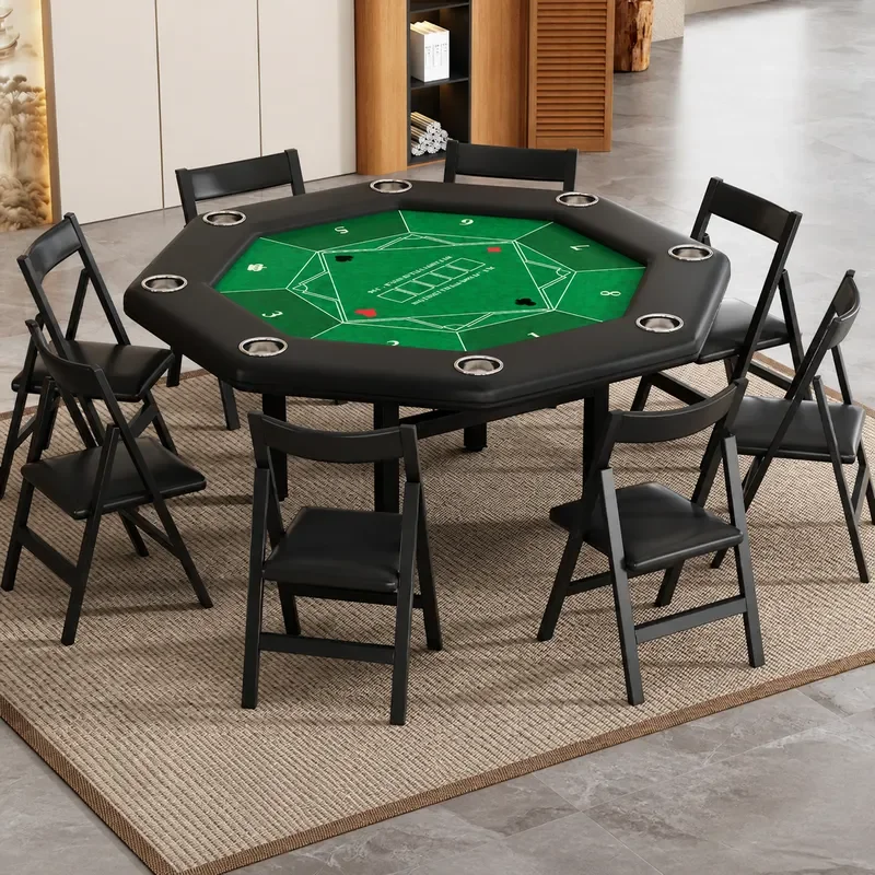 Opvouwbare achthoekige pokerta - Party Games Using Cards recensie en prijs