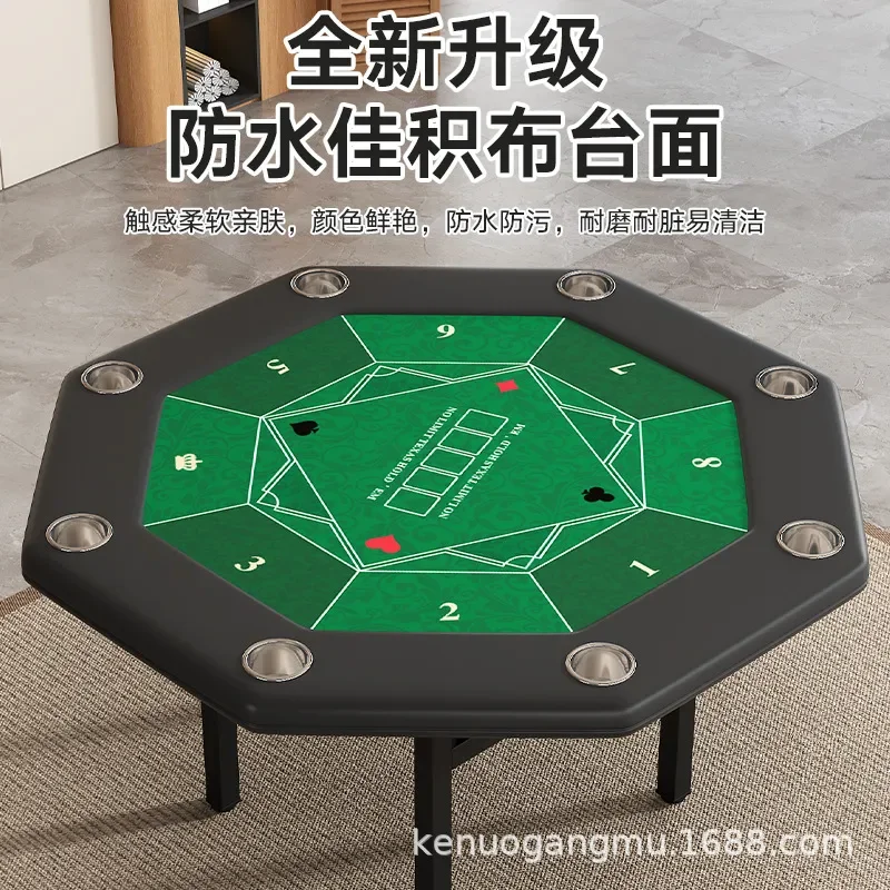 Opvouwbare achthoekige pokerta - Party Games Using Cards recensie en prijs