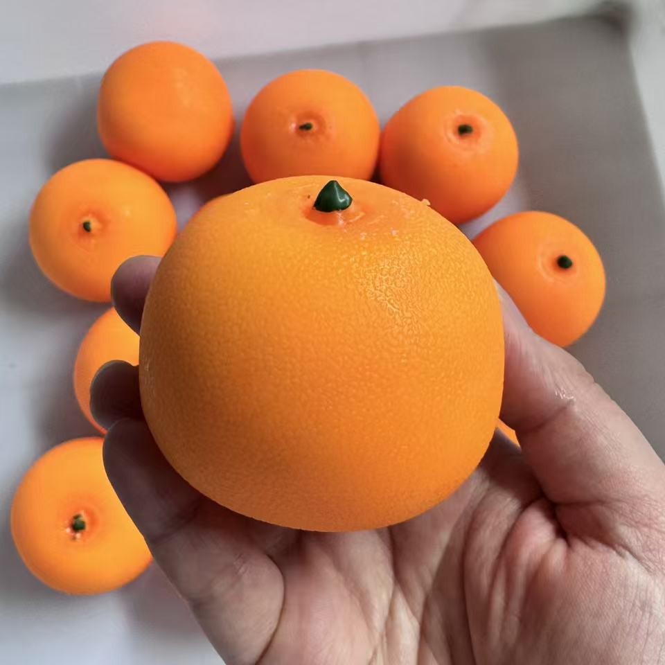 Gesimuleerde oranje stressbal, - Party Games Crazy recensie en prijs