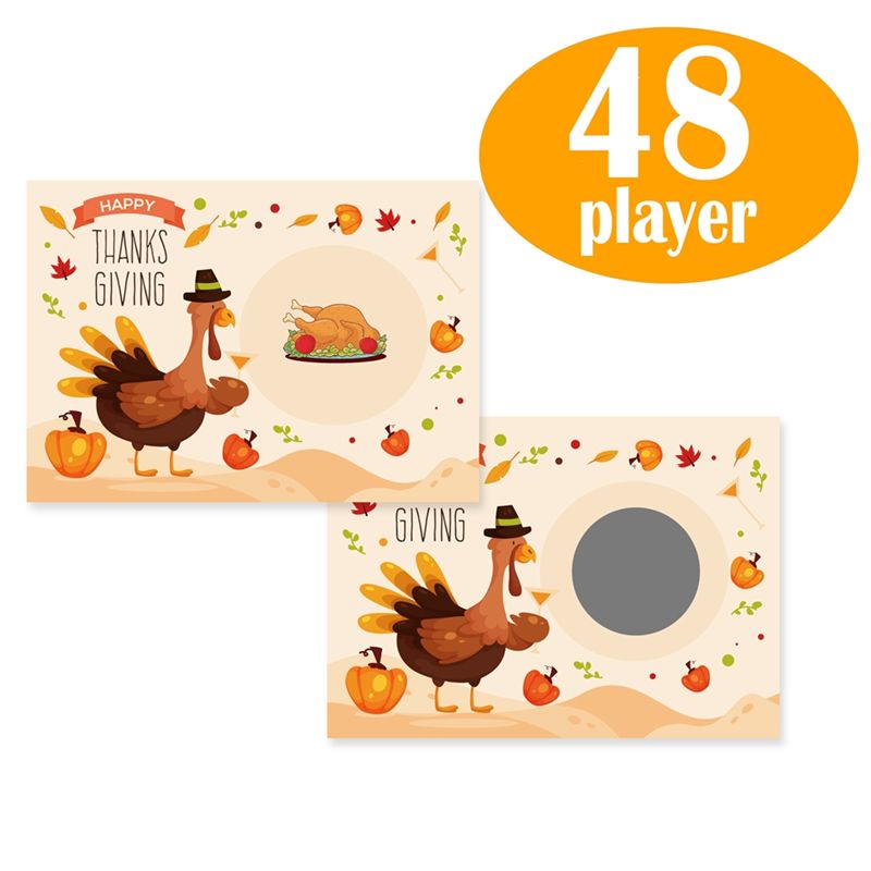 AT84-Thanksgiving Party Scratc - Party Games Using Cards recensie en prijs