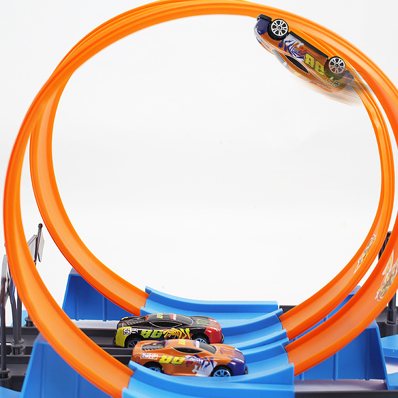 Hot Stunt Snelheid Dubbele Aut - Hot Wheels Car Track Sets recensie en prijs