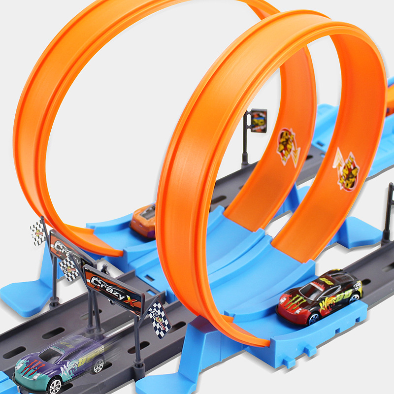 Hot Stunt Snelheid Dubbele Aut - Hot Wheels Car Track Sets recensie en prijs