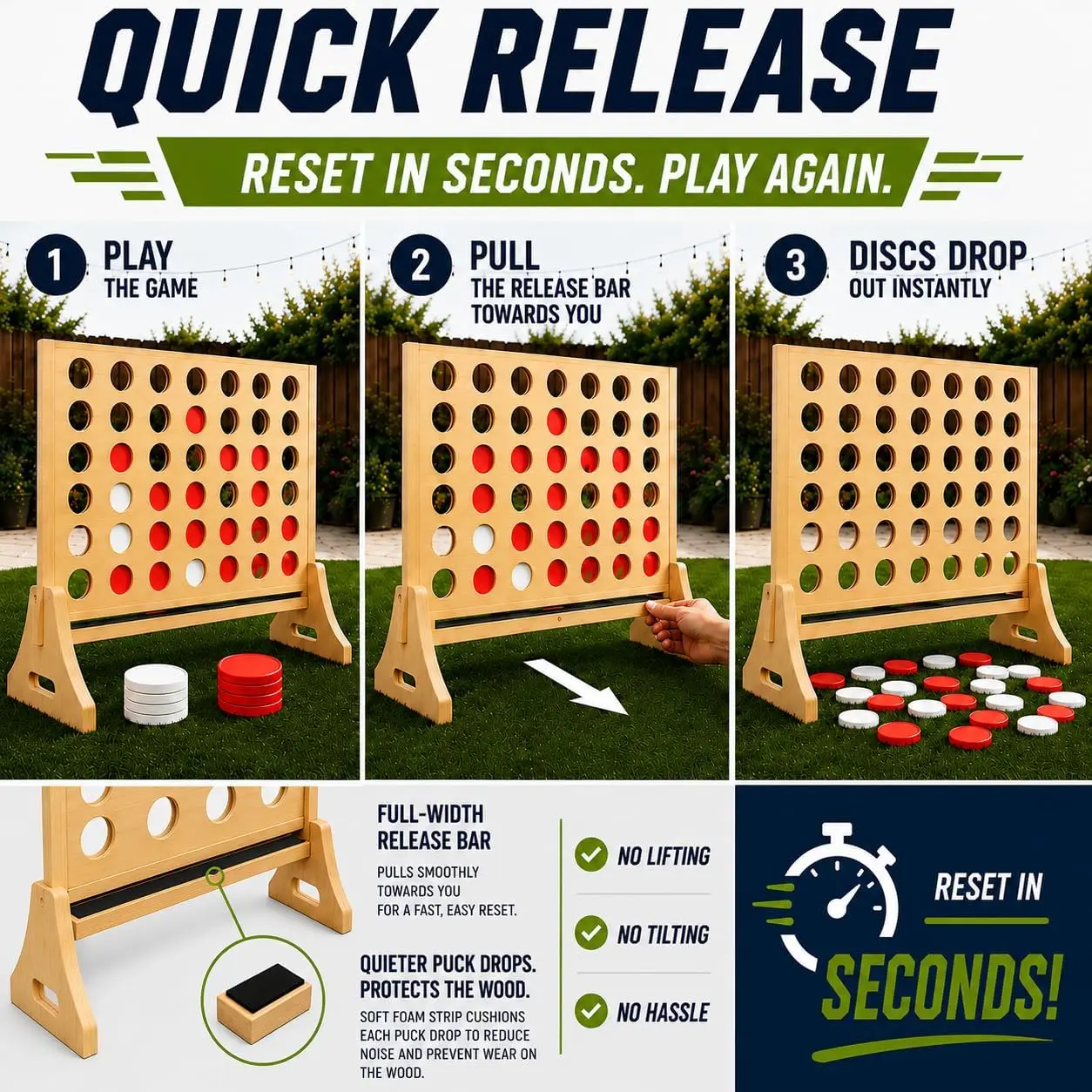 Gigantisch Vier-op-een-Rij Spe - Party Games Adults Indoor recensie en prijs